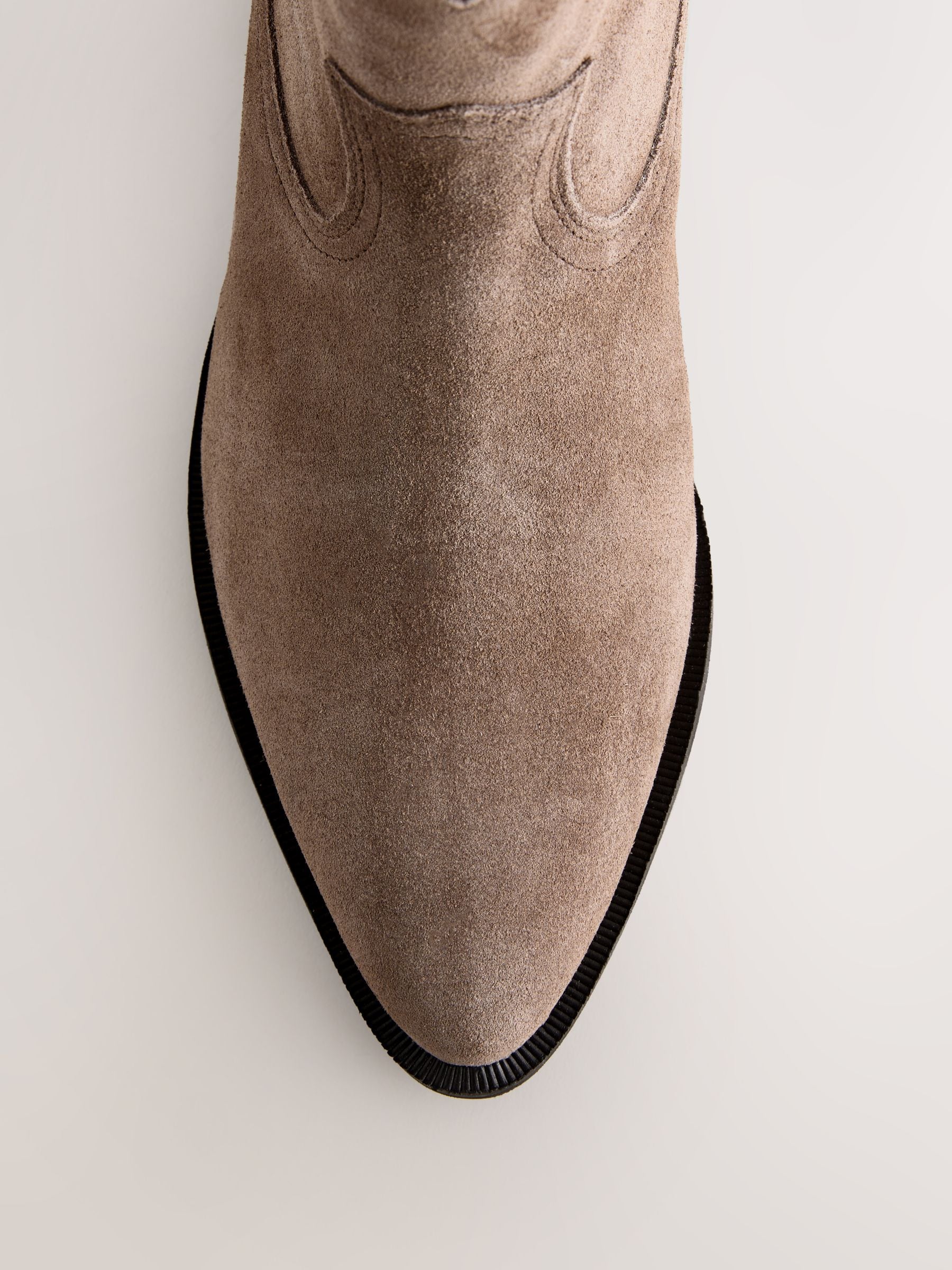 Buy Mink Brown Extra Wide Fit Forever Comfort® Suede Western Style