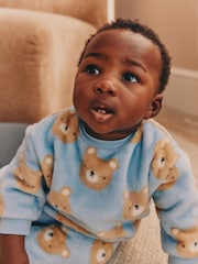 Blue Bear Fleece Top and Joggers Baby Set (0mths-2yrs) - Image 2 of 3