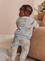 Blue Bear Fleece Top and Joggers Baby Set (0mths-2yrs) - Image 3 of 3