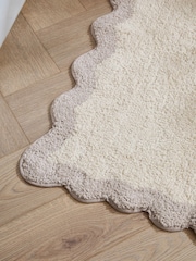 Furn Natural Lil Scallop Edge Bath Mat - Image 2 of 4