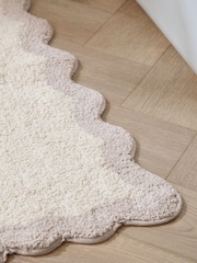 Furn Natural Lil Scallop Edge Bath Mat - Image 3 of 4