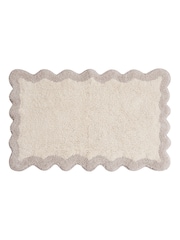 Furn Natural Lil Scallop Edge Bath Mat - Image 4 of 4