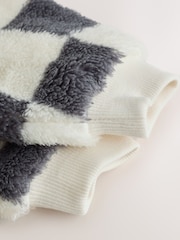 Grey Checkerboard Fleece Top and Joggers Baby Set (0mths-2yrs) - Image 10 of 13