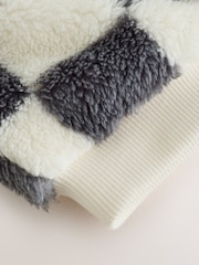 Grey Checkerboard Fleece Top and Joggers Baby Set (0mths-2yrs) - Image 9 of 13