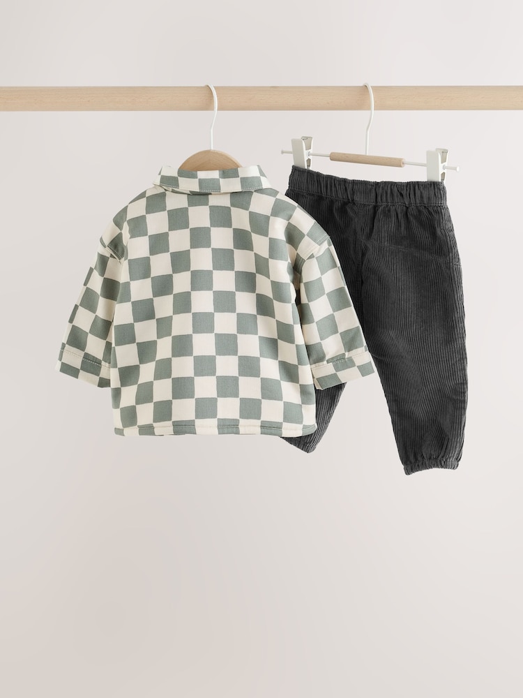Grønt sjakkbrett - Babysett med Shacket, topp og bukse (3 Pieces) (0mnd.–2år) - Bilde 2 av 10 Grønt sjakkbrett - Babysett med Shacket, topp og bukse (3 Pieces) (0mnd.–2år) - Bilde 2 av 10
