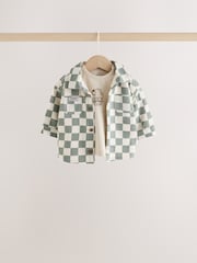 Grønt sjakkbrett - Babysett med Shacket, topp og bukse (3 Pieces) (0mnd.–2år) - Bilde 3 av 10