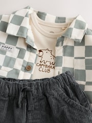 Grønt sjakkbrett - Babysett med Shacket, topp og bukse (3 Pieces) (0mnd.–2år) - Bilde 8 av 10