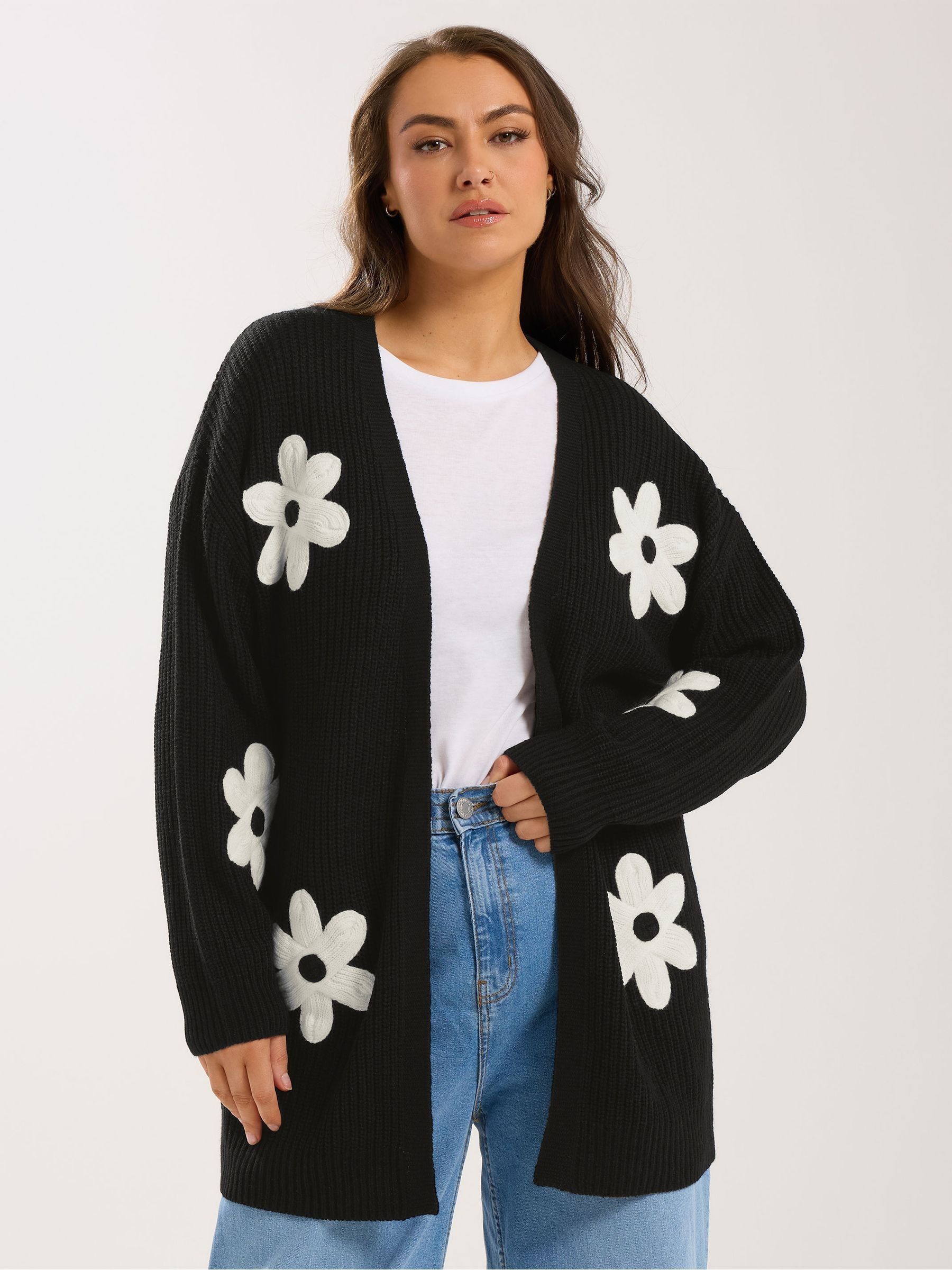Comprar Cardigã midi floral Yours Curve 3D from Next Brazil
