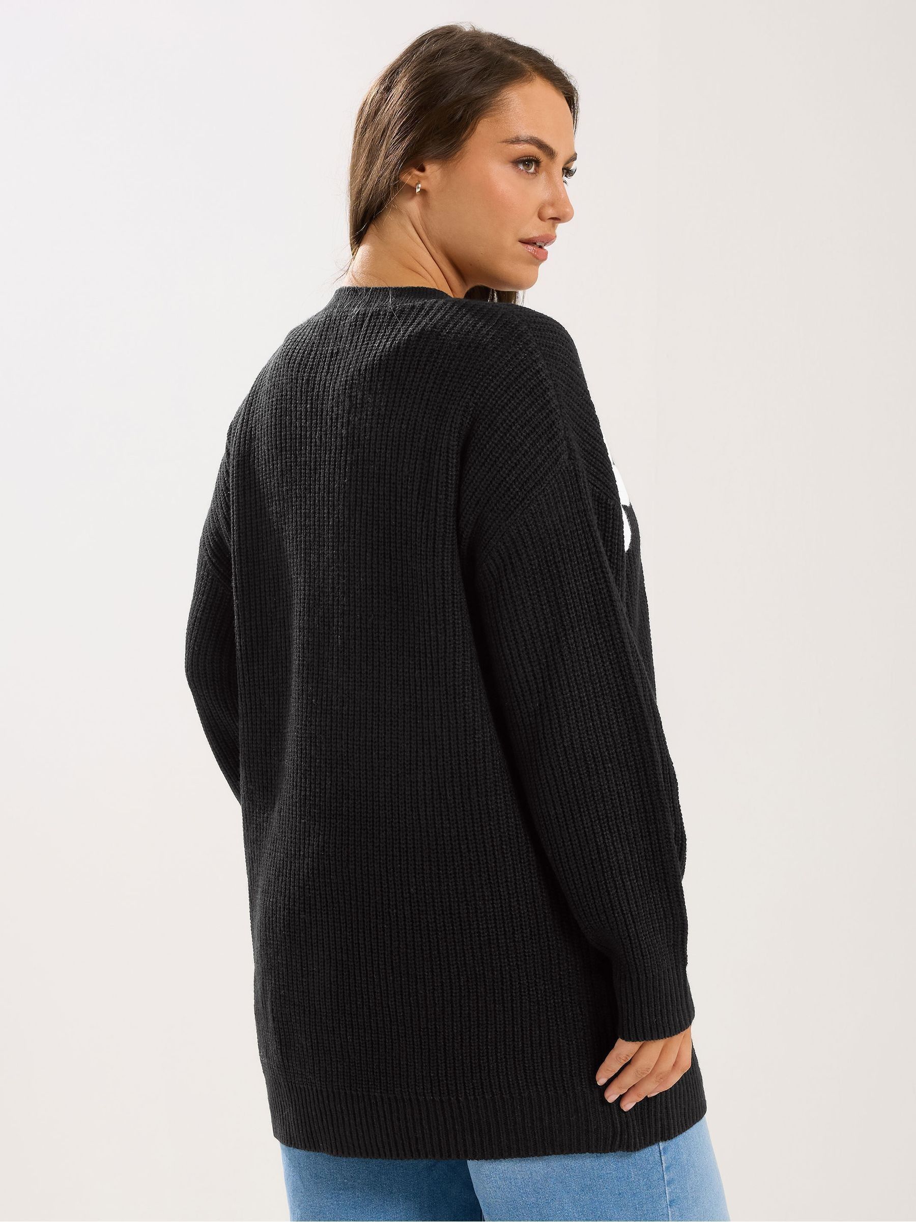Buy Yours Curve Black Floral Embroidered Cardigan from Next USA