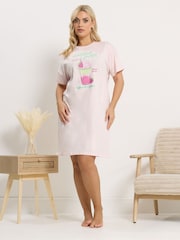 חולצת טי לשינה של Yours למידות גדולות - תמונה 3 מתוך 5