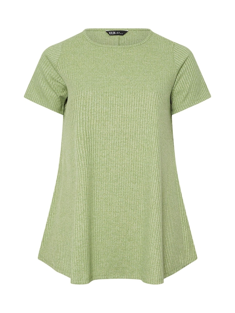 Yours Curve חולצת סווינג מבד ריב רך למגע - תמונה 5 מתוך 5 Yours Curve חולצת סווינג מבד ריב רך למגע - תמונה 5 מתוך 5