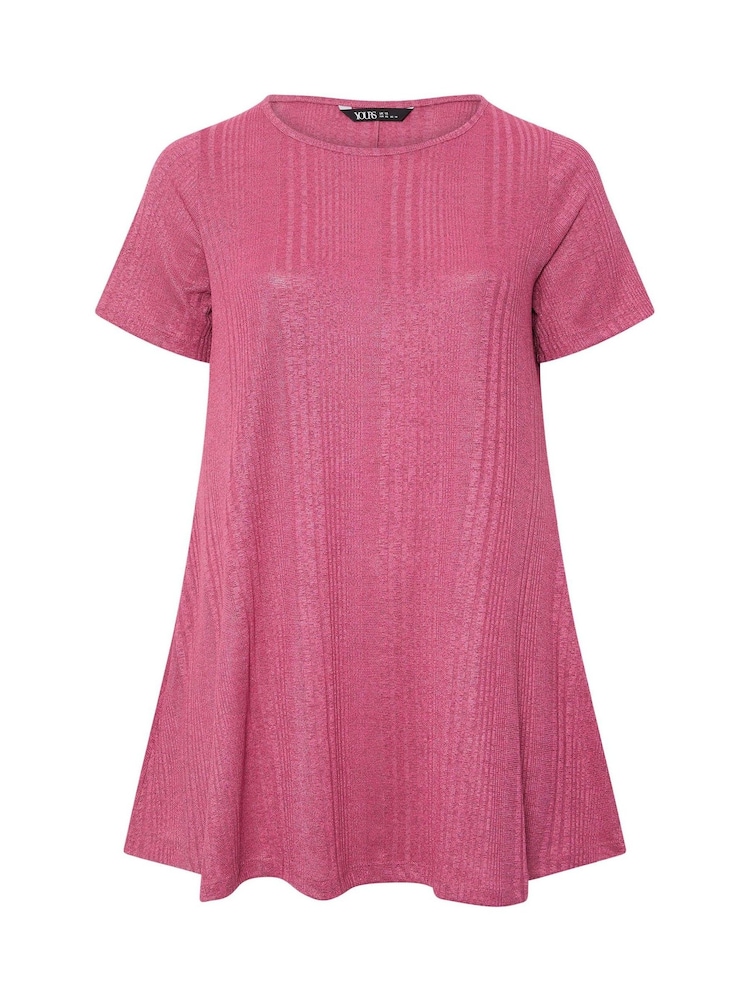 Yours Curve חולצת סווינג מבד ריב רך למגע - תמונה 5 מתוך 5 Yours Curve חולצת סווינג מבד ריב רך למגע - תמונה 5 מתוך 5