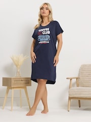 قميص نوم أطول من الخلف مقاس كبير من Yours - Image 1 of 4