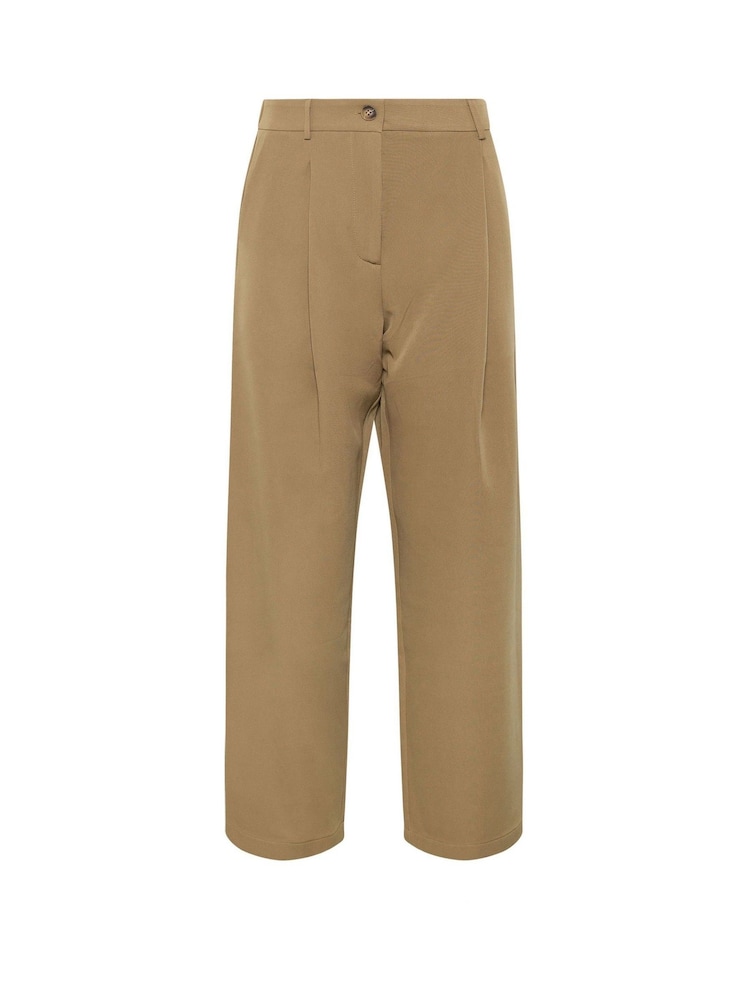 PixieGirl Petite Natural Back Pocket Wide Leg Trousers - Image 2 of 2