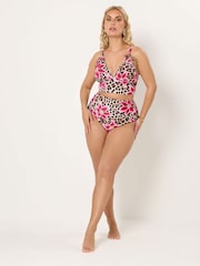 Yours Curve Brown Adjustable High Waisted Brief - Image 2 of 5