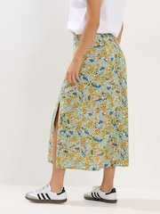 PixieGirl Petite Green Ditsy Midaxi Skirt - Image 3 of 5
