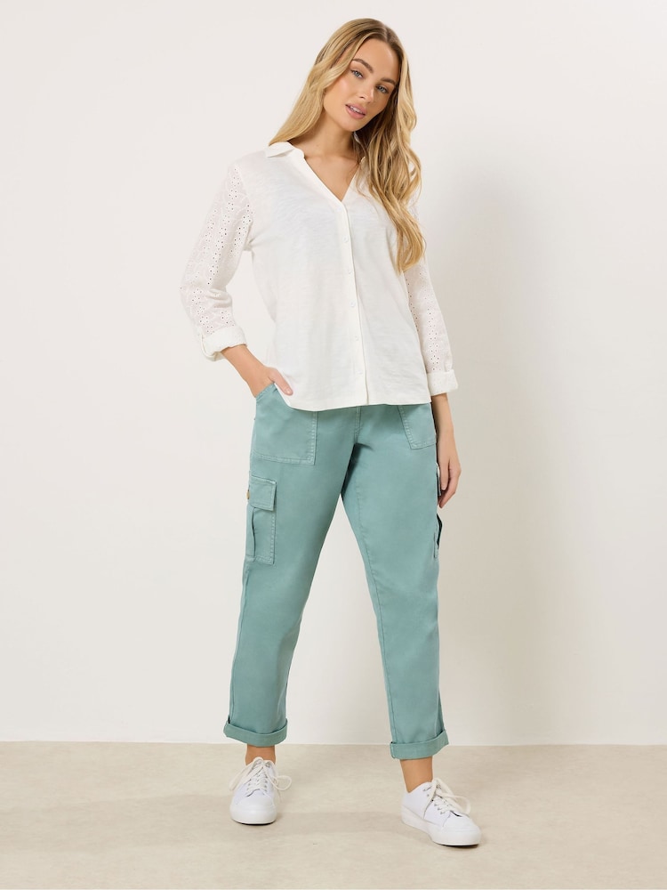 M&Co Green Cargo Trousers - Image 2 of 5 M&Co Green Cargo Trousers - Image 2 of 5