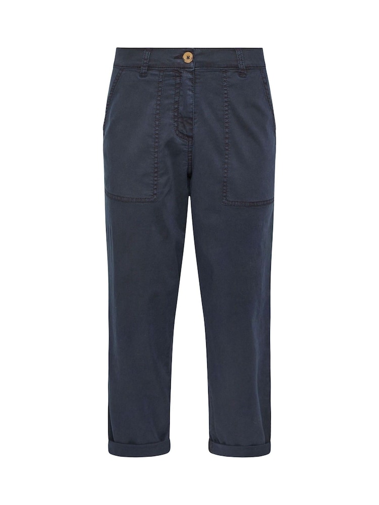 M&Co Blue Petite Carpenter Tapered Trousers - Image 5 of 5 M&Co Blue Petite Carpenter Tapered Trousers - Image 5 of 5