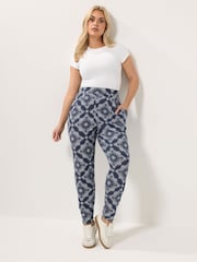 Yours Curve Bandana Print Harem Trousers - Bild 2 von 4