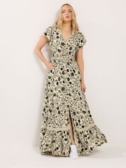 Long Tall Sally Green Button Lace Maxi Dress - Image 1 of 6