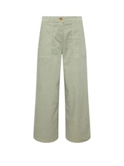M&Co Green Petite Wide Leg Cargo Trousers - Image 5 of 5