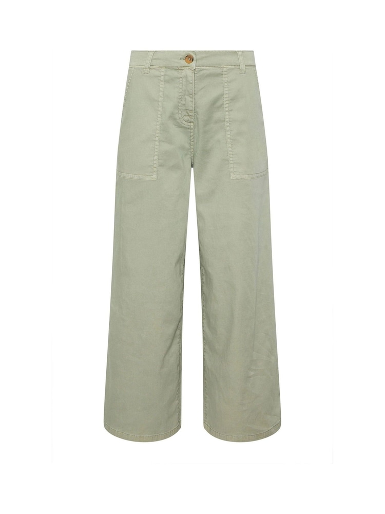 M&Co Green Petite Wide Leg Cargo Trousers - Image 5 of 5