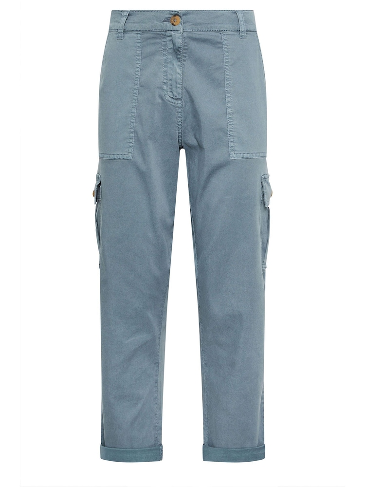 M&Co Blue Cargo Trousers - Image 5 of 5 M&Co Blue Cargo Trousers - Image 5 of 5