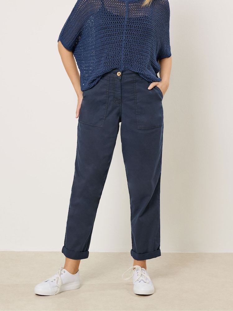 M&Co Blue Carpenter Tapered Trousers - Image 1 of 5