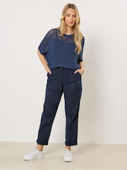 M&Co Blue Carpenter Tapered Trousers - Image 2 of 5