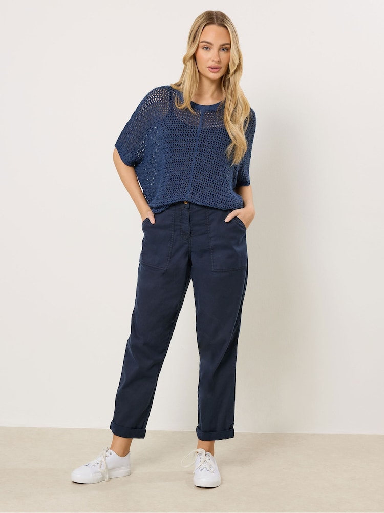 M&Co Blue Carpenter Tapered Trousers - Image 2 of 5