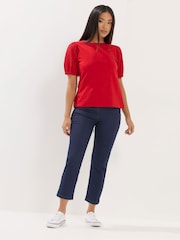 M&Co Blue Petite Denim Crop Jeans - Image 2 of 4