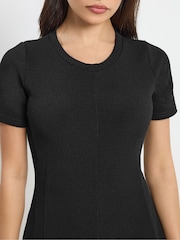 PixieGirl Petite Black Textured Mini Dress - Image 4 of 5