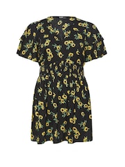 Yours Curve Black Flutter Sleeve Blouse - Image 5 of 5