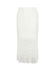 Yours Curve White Limited Lace Skirt - Image 6 of 6
