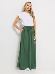 Long Tall Sally Green Tie Waist Maxi Skirt - Image 1 of 5