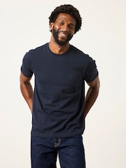 FatFace 3 Pack Navy/Burgundy/Green Short Sleeve T-Shirt - Image 1 of 7