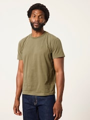 FatFace 3 Pack Navy/Burgundy/Green Short Sleeve T-Shirt - Image 4 of 7