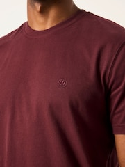 FatFace 3 Pack Navy/Burgundy/Green Short Sleeve T-Shirt - Image 5 of 7