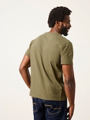 FatFace 3 Pack Khaki Green Short Sleeve T-Shirt - Image 2 of 7