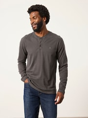 FatFace 3 Pack Charcoal Grey Long Sleeve Henley T-Shirt - Image 1 of 7