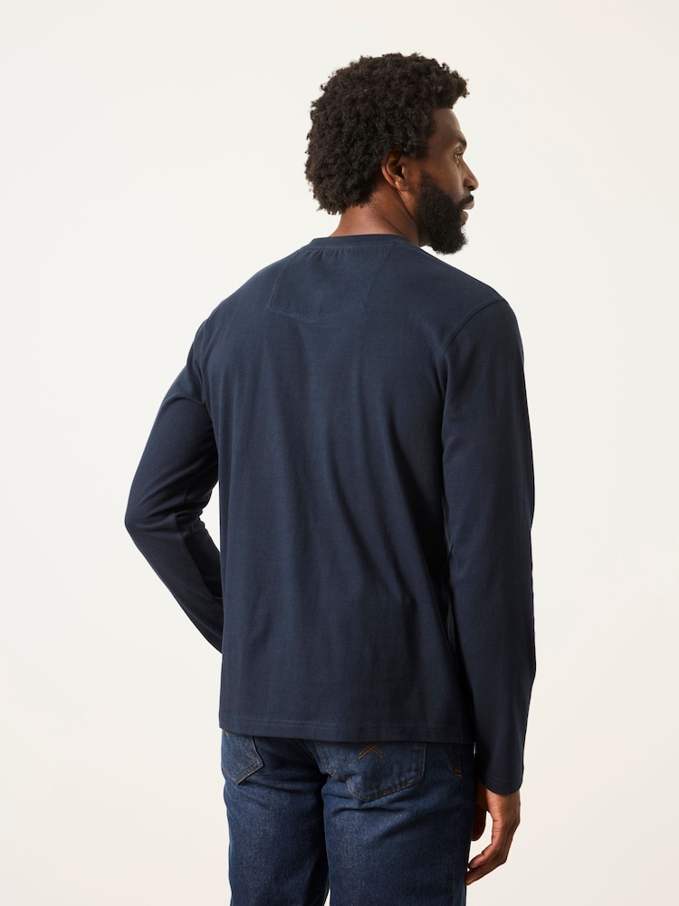 FatFace 3 Pack Charcoal Grey Long Sleeve Henley T-Shirt - Image 2 of 7