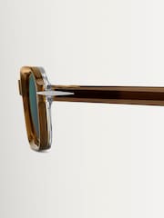 Eyewear by David Beckham Brown Square Geometrical Sungalsses - Image 4 of 5