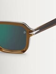 Eyewear by David Beckham Brown Square Geometrical Sungalsses - Image 5 of 5