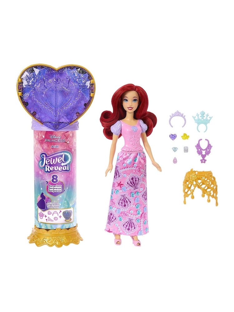 Mattel Games Disney Princess Jewel Reveal Ariel Doll - Image 2 of 5 Mattel Games Disney Princess Jewel Reveal Ariel Doll - Image 2 of 5