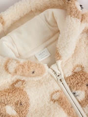 Neutral Bear Fleece Baby Pramsuit (0mths-2yrs) - Image 11 of 11