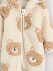 Neutral Bear Fleece Baby Pramsuit (0mths-2yrs) - Image 9 of 11