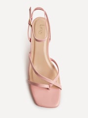 Linzi Pink Sally Strappy Block Heeled Sandals - Image 5 of 6