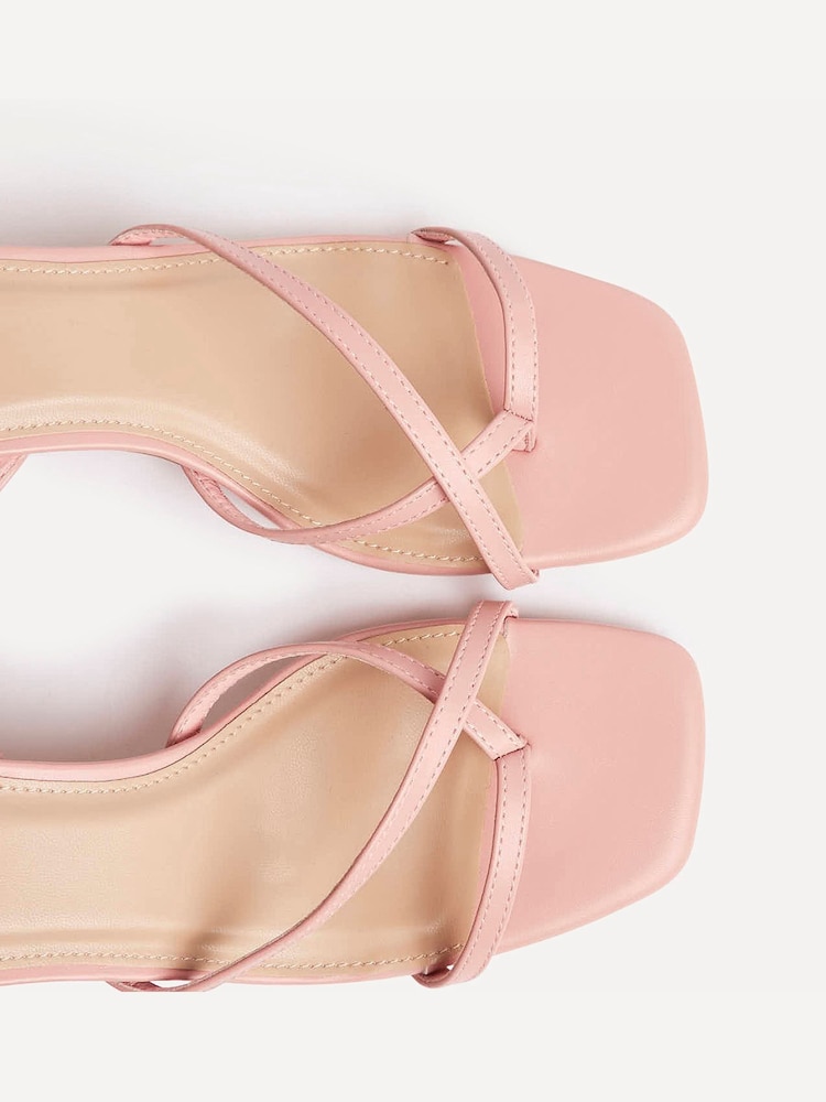 Linzi Pink Sally Strappy Block Heeled Sandals - Image 6 of 6 Linzi Pink Sally Strappy Block Heeled Sandals - Image 6 of 6