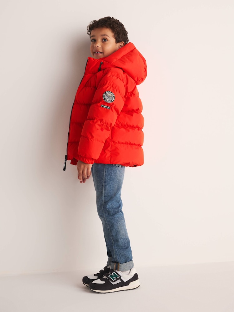 Crveno - Superdry Sportski Puffer kaput - Slika 2 od 16