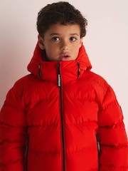 Crveno - Superdry Sportski Puffer kaput - Slika 3 od 16